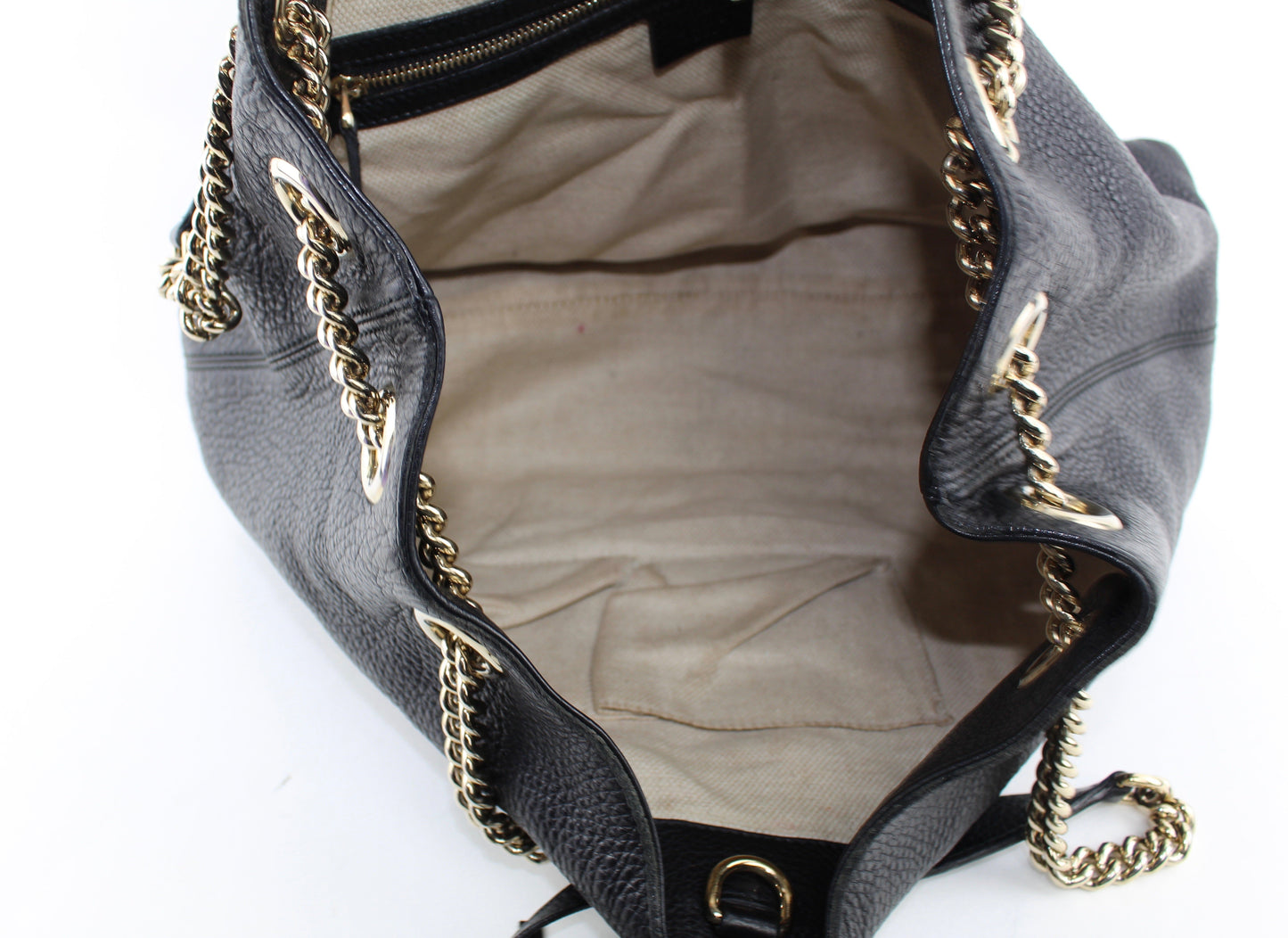 GUCCI SOHO LEATHER MEDIUM SHOULDER BAG