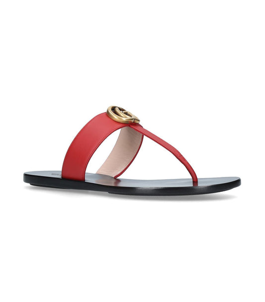 GUCCI LEATHER THONG SANDAL size 38.5