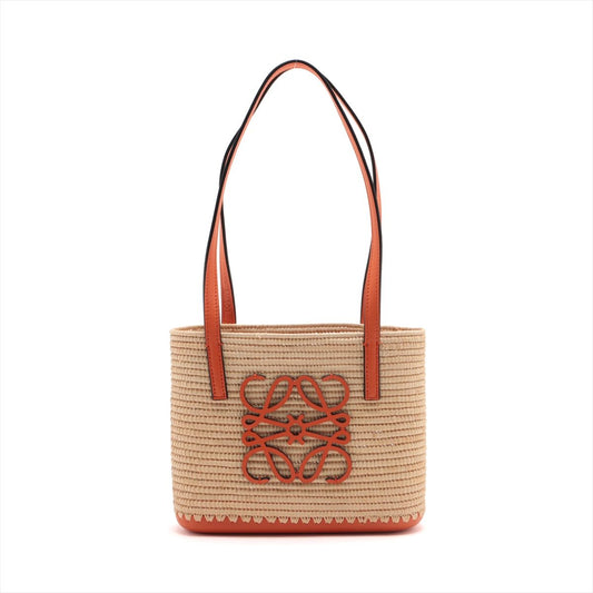 Loewe Square Basket Small Straw Bag