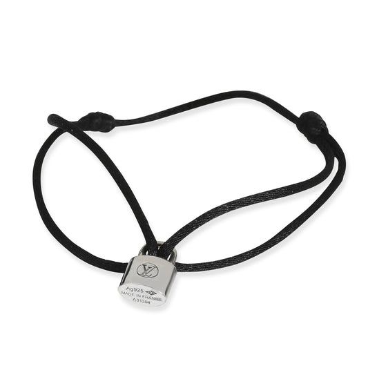 Louis Vuitton Louis Vuitton Tone Lockit Cord Bracelet in Sterling Silver