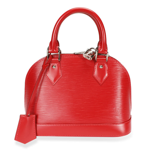 Louis Vuitton Louis Vuitton Red Epi Leather Alma BB