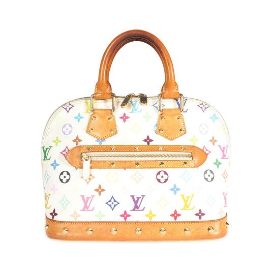 Louis Vuitton Louis Vuitton x Takashi Murakami White Monogram Multicolore Alma PM