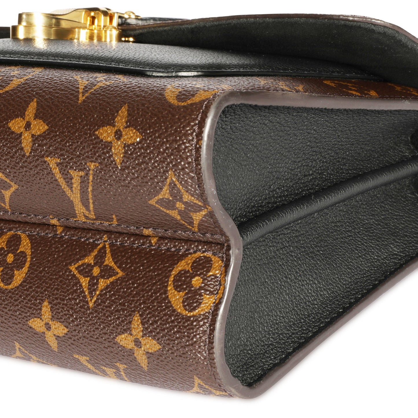 Louis Vuitton Louis Vuitton Monogram Canvas & Black Leather Victoire Chain Bag