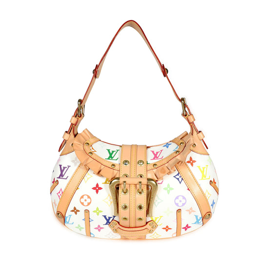 Louis Vuitton Louis Vuitton x Takashi Murakami White Monogram Multicolore Leonor Bag
