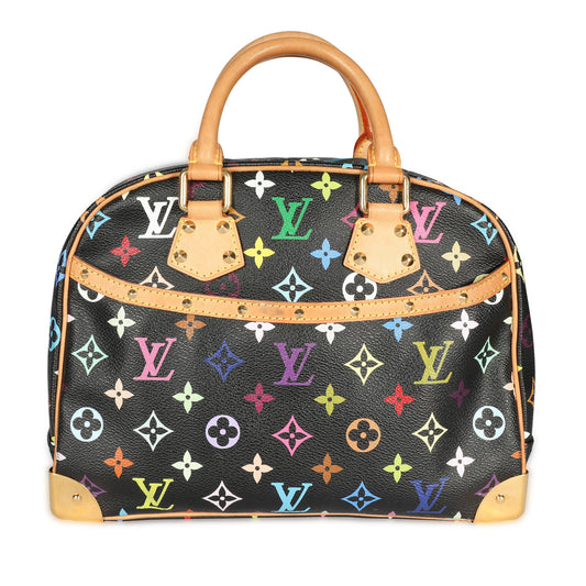 Louis Vuitton Louis Vuitton x Takashi Murakami Black Monogram Multicolore Trouville