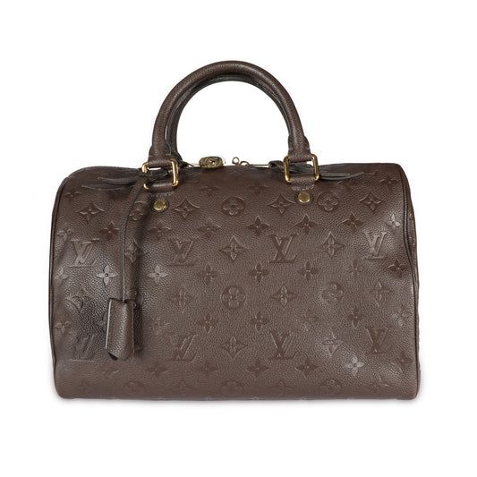 Louis Vuitton Louis Vuitton Terre Monogram Empreinte Leather Speedy 30