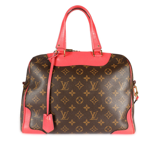 Louis Vuitton Louis Vuitton Poppy Leather & Monogram Canvas Retiro Satchel