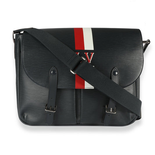 Louis Vuitton Louis Vuitton Navy Epi Leather Christopher Messenger Bag