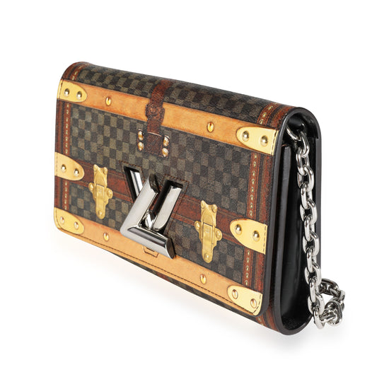 Louis Vuitton Louis Vuitton Transformed Time Trunk Damier Ebene Twist Chain Wallet