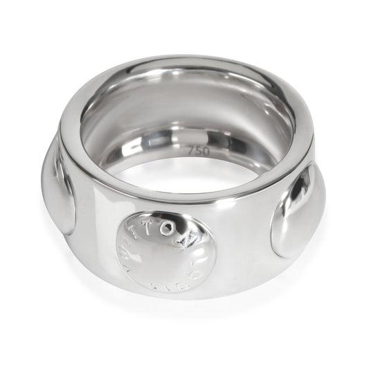Louis Vuitton Empreinte 10 mm Band in 18K White Gold