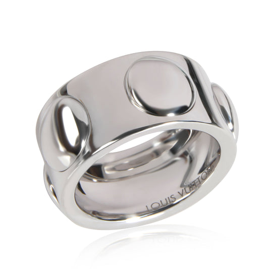 Louis Vuitton Empreinte 10 mm Band in 18K White Gold