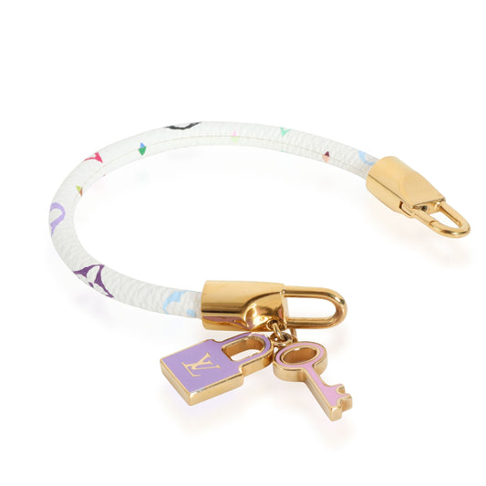 Louis Vuitton Louis Vuitton White Monogram Multicolore Luck It Bracelet