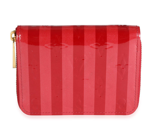 Louis Vuitton Louis Vuitton Pomme DAmour Rayures Monogram Vernis Zippy Coin Purse