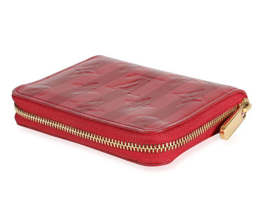 Louis Vuitton Louis Vuitton Pomme DAmour Rayures Monogram Vernis Zippy Coin Purse