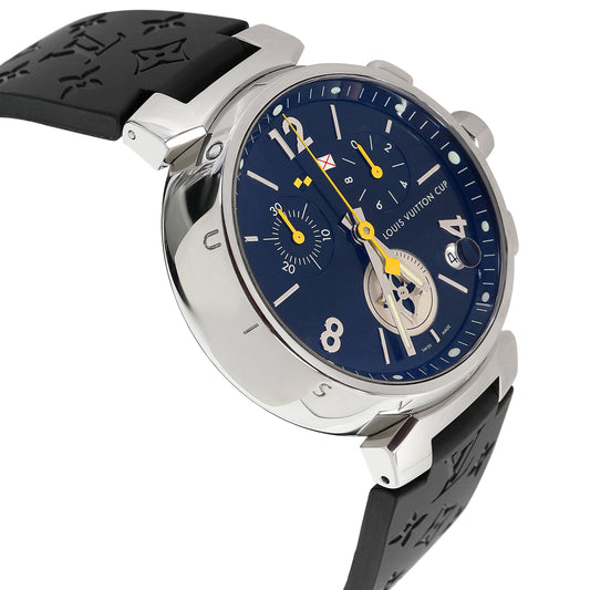 Louis Vuitton Louis Vuitton Tambour Q11BG Unisex Watch in  Stainless Steel