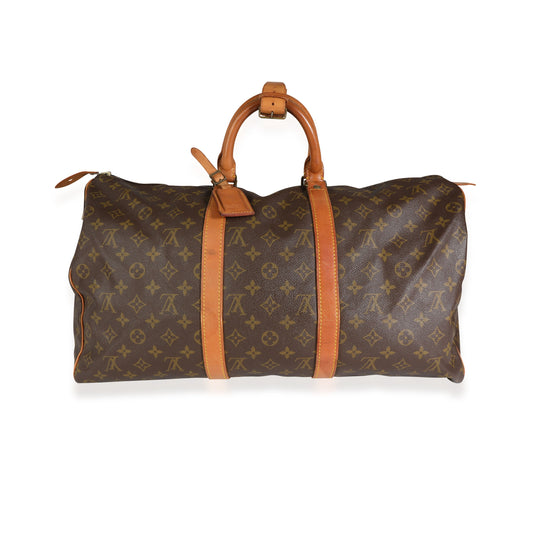 Louis Vuitton Louis Vuitton Vintage Monogram Canvas Keepall 50