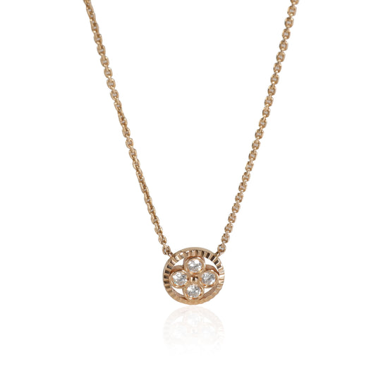 Louis Vuitton Blossom BB Diamond Pendant in 18K Rose Gold 0.2 CTW