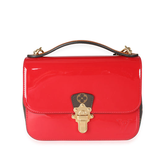 Louis Vuitton Louis Vuitton Scarlet Vernis & Monogram Canvas Cherrywood BB