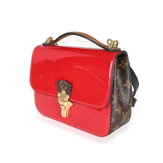 Louis Vuitton Louis Vuitton Scarlet Vernis & Monogram Canvas Cherrywood BB