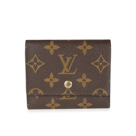 Louis Vuitton Louis Vuitton Vintage Monogram Canvas Trifold Business Card Holder