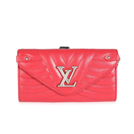Louis Vuitton Louis Vuitton Red Quilted Cowhide New Wave Wristlet Wallet