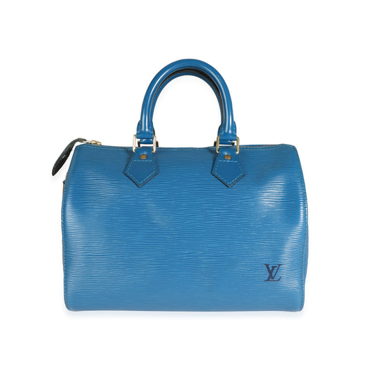 Louis Vuitton Louis Vuitton Vintage Toledo Blue Epi Leather Speedy 25