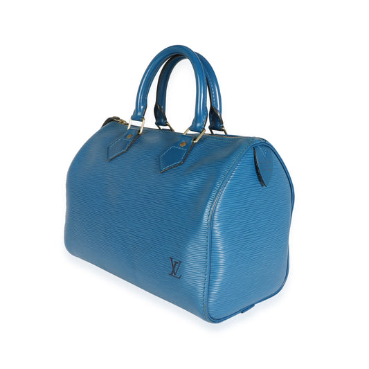 Louis Vuitton Louis Vuitton Vintage Toledo Blue Epi Leather Speedy 25