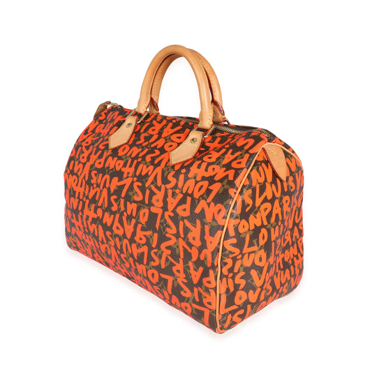 Louis Vuitton Louis Vuitton x Stephen Sprouse Orange Graffiti Monogram Canvas Speedy 30