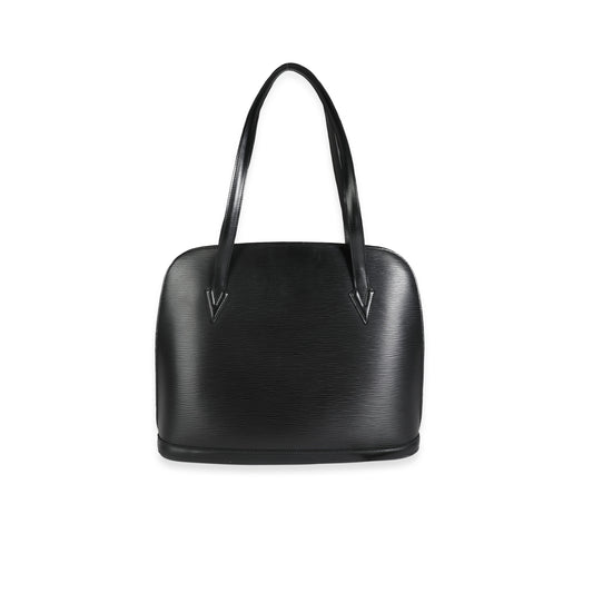 Louis Vuitton Louis Vuitton Vintage Black Epi Leather Lussac Tote