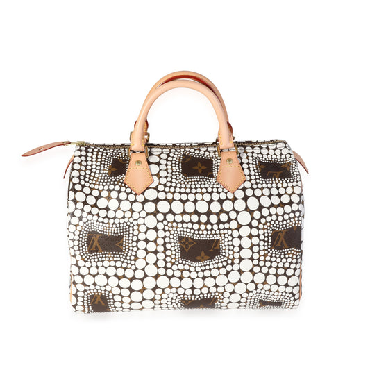 Louis Vuitton Louis Vuitton x Yayoi Kusama White Infinity Dots Monogram Canvas Speedy 30
