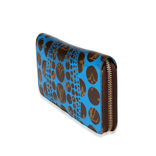 Louis Vuitton Louis Vuitton x Yayoi Kusama Blue Infinity Dots Monogram Canvas Zippy Wallet
