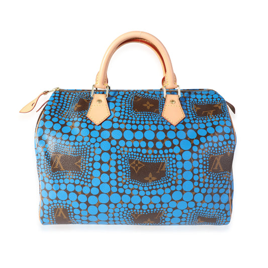 Louis Vuitton Louis Vuitton x Yayoi Kusama Blue Infinity Dots Monogram Canvas Speedy 30