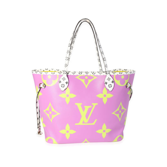 Louis Vuitton Louis Vuitton Purple & Green Giant Monogram Canvas Neverfull MM