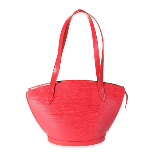 Louis Vuitton Louis Vuitton Red Epi Leather Saint Jacques PM