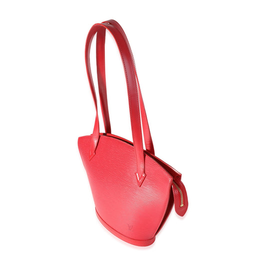 Louis Vuitton Louis Vuitton Red Epi Leather Saint Jacques PM