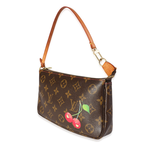 Louis Vuitton Louis Vuitton x Takashi Murakami Monogram Canvas Cerises Pochette Accessoires