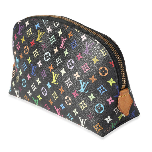 Louis Vuitton Louis Vuitton x Takashi Murakami Black Monogram Multicolore Cosmetic Pouch