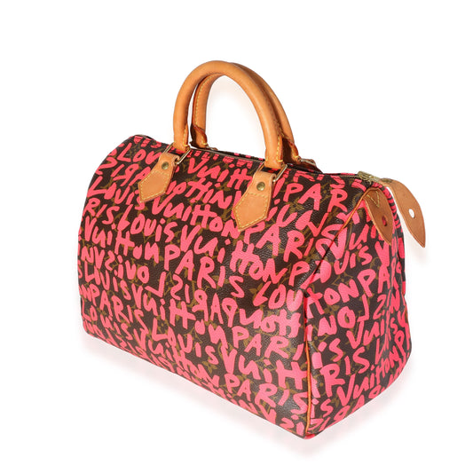 Louis Vuitton Louis Vuitton x Stephen Sprouse Pink Graffiti Monogram Canvas Speedy 30