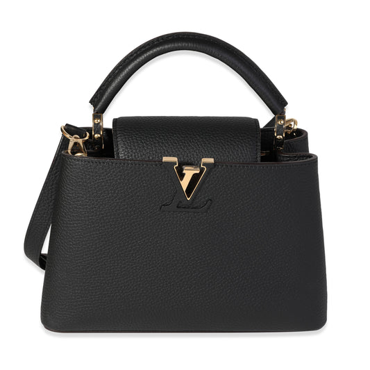 Louis Vuitton Black Taurillon Leather Capucines BB