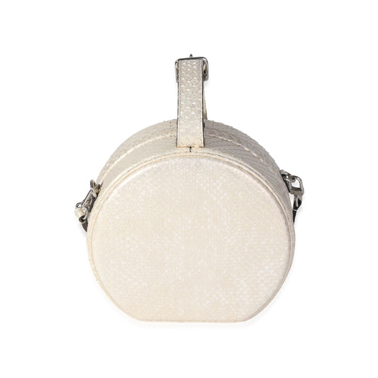 Louis Vuitton Metallic Gold Python Petite Boite Chapeau Bag