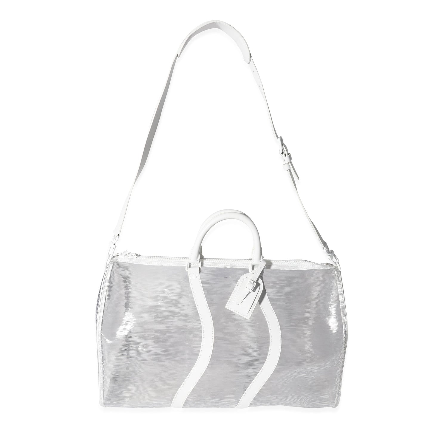 Louis Vuitton Clear Epi PVC Wavy Keepall Bandoulière 50