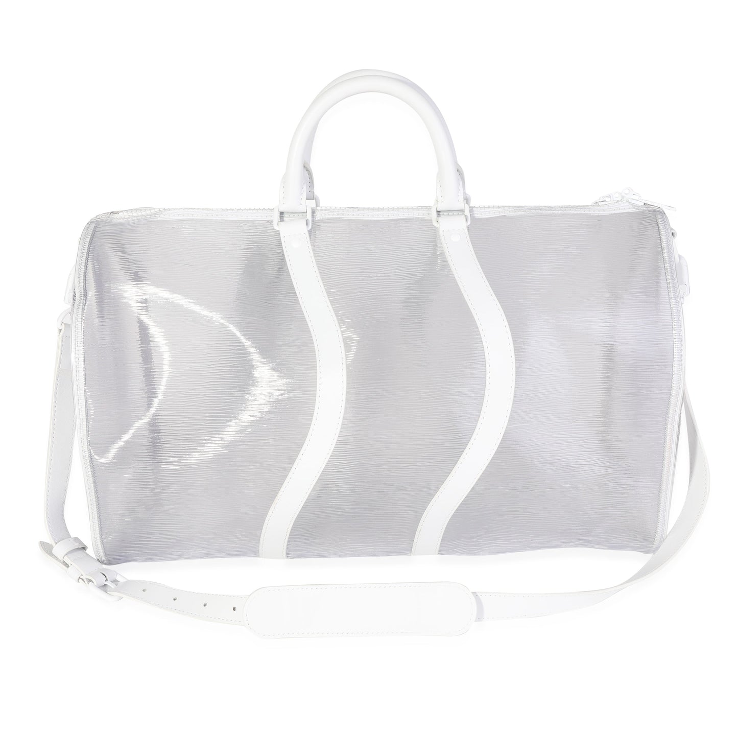 Louis Vuitton Clear Epi PVC Wavy Keepall Bandoulière 50