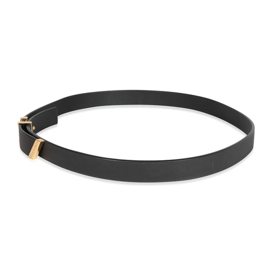 Louis Vuitton Black Embossed LV Initiales 20MM 75
