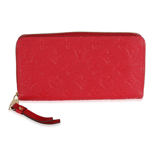 Louis Vuitton Louis Vuitton Red Monogram Empreinte Zippy Wallet