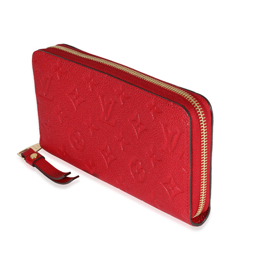 Louis Vuitton Louis Vuitton Red Monogram Empreinte Zippy Wallet