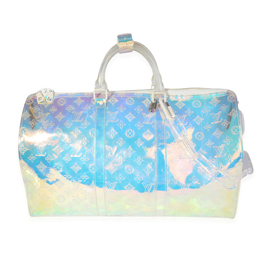 Louis Vuitton Louis Vuitton x Virgil Abloh PVC Prism Keepall Bandoulière 50