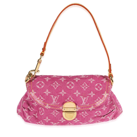 Louis Vuitton Louis Vuitton Pink Monogram Denim Pleaty Bag