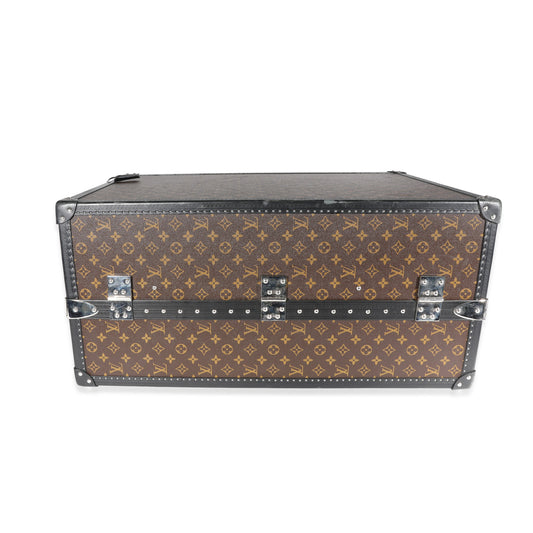 Louis Vuitton Louis Vuitton Monogram Macassar & Black Leather Custom 8 Compartment Shoe Trunk