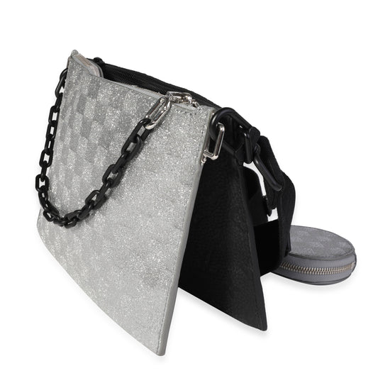 Louis Vuitton Louis Vuitton Silver Damier Glitter & Black Monogram Taurillon Sac In The Loop