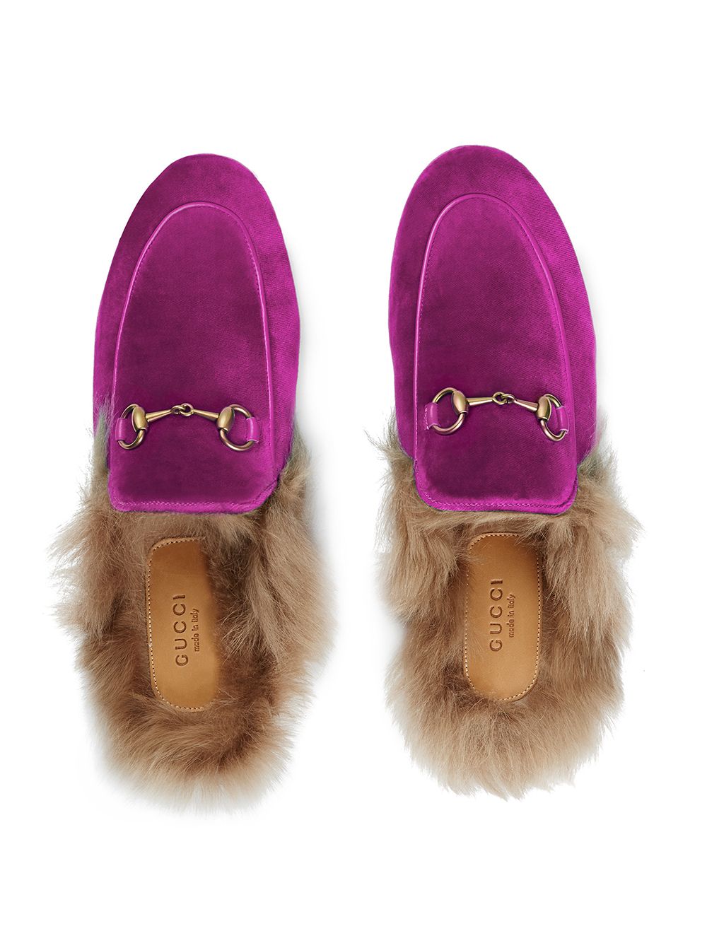GUCCI PRINCETOWN VELVET SLIPPERS